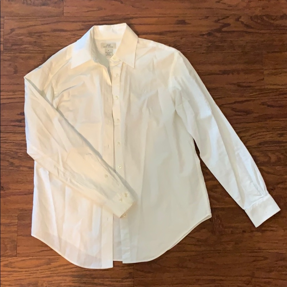 Brooks Brothers Dress Shirt Size 8 Cream